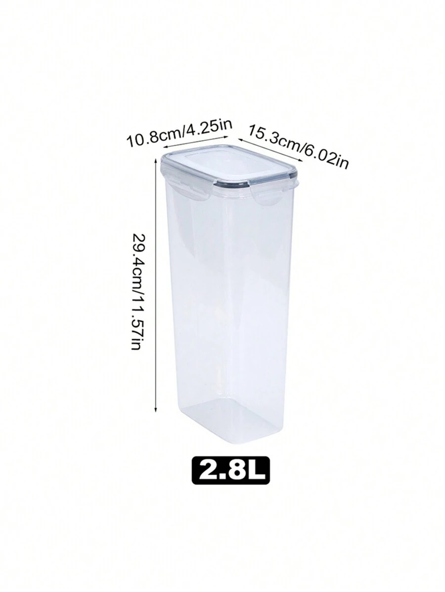 1/3/5/7 stk. opbevaringsglas til mad genanvendelige plastikglas med låg til opbevaring af mad i køkkenet med etiketpapirmarkør