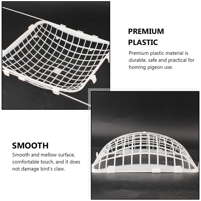 5Pcs Plastic Pigeon Cage Bird Nest Practical Plastic Bird Lay Egg Nest White Plastic Pigeon Cage Bird Nest Plastic Egg Nest