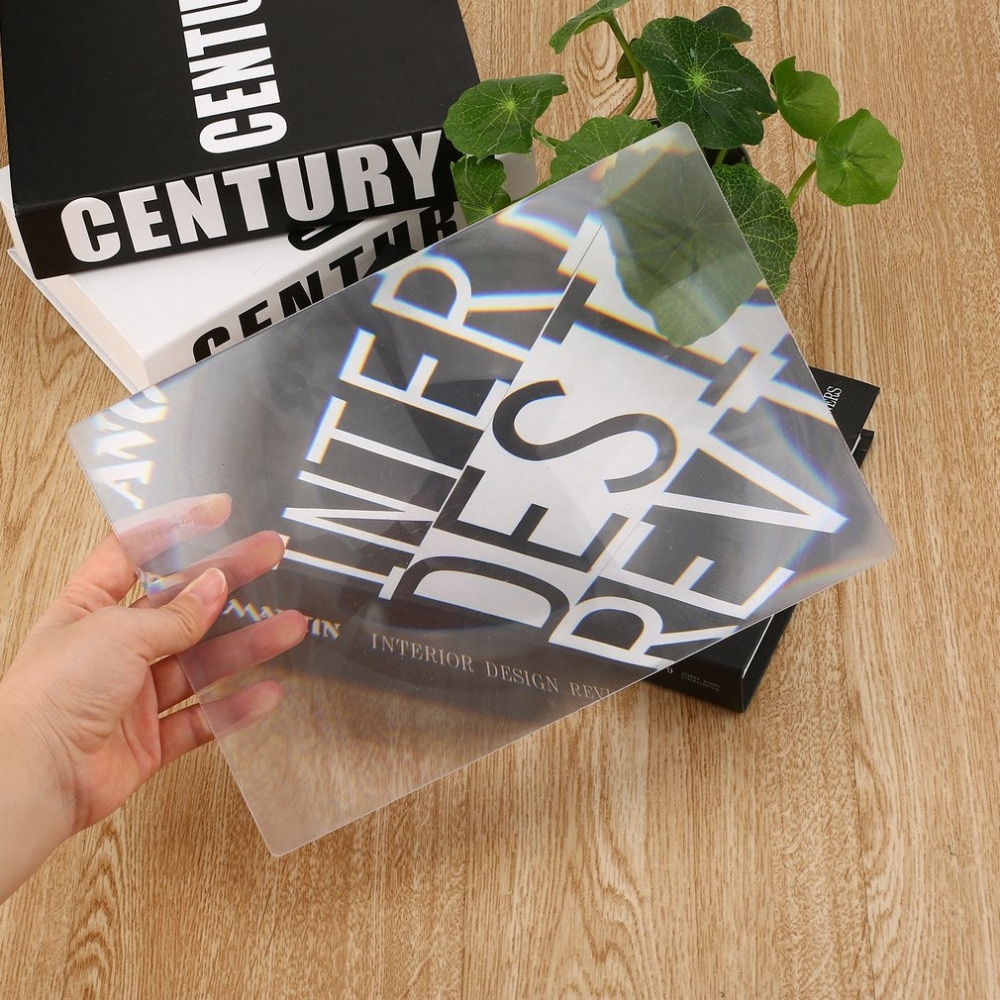 3X Large Sheet A4 Full Page Large Magnifying Glass Reading Book Reading Lens Magnification Magnifier XL Sheet Fresnel
