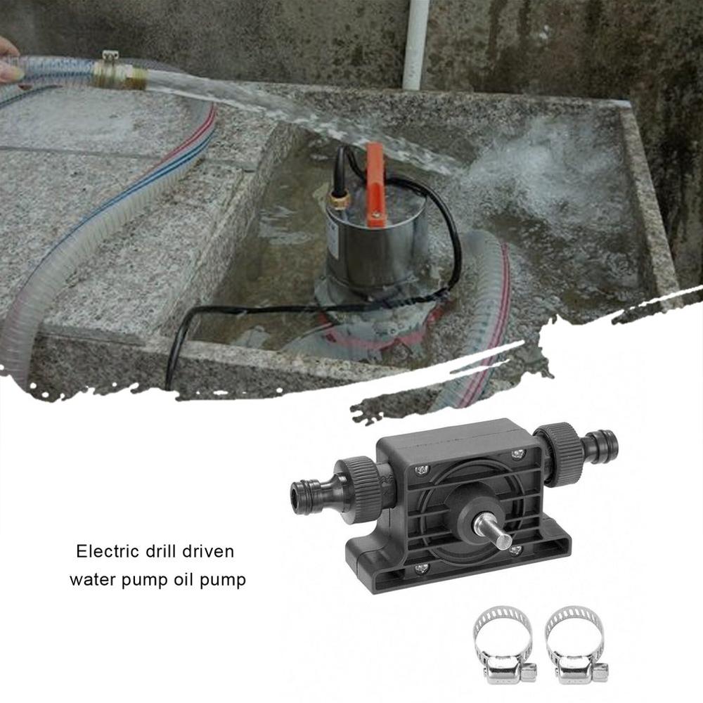 Oil Fluid Water Pump Portable Electric Drill Pump Self Priming Transfer Oil Fluid Water Pump Shank for Electric Drill