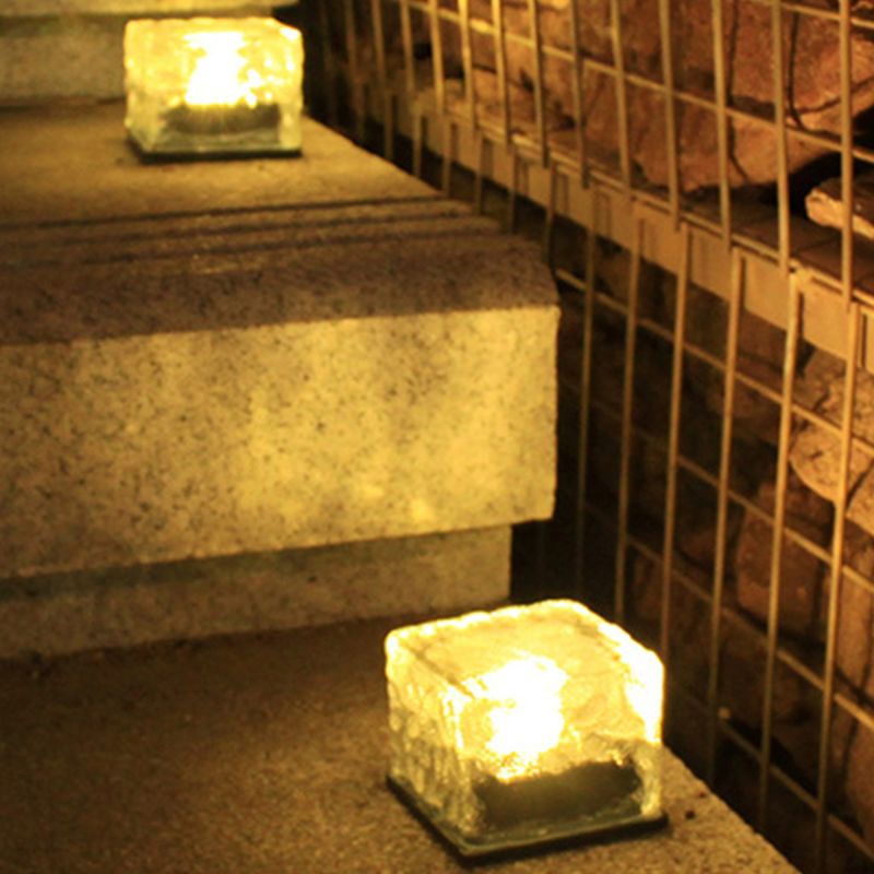 Solar LED Floor Tile Lights Rainproof Underground Night Lamp for Outdoor Garden U90A