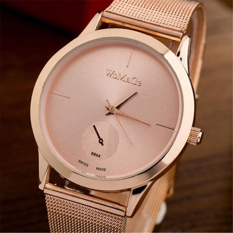 Alloy Belt Mesh Watch Unisex Women's watches Minimalist Style Quartz Watch relogio feminino saat Watches for women