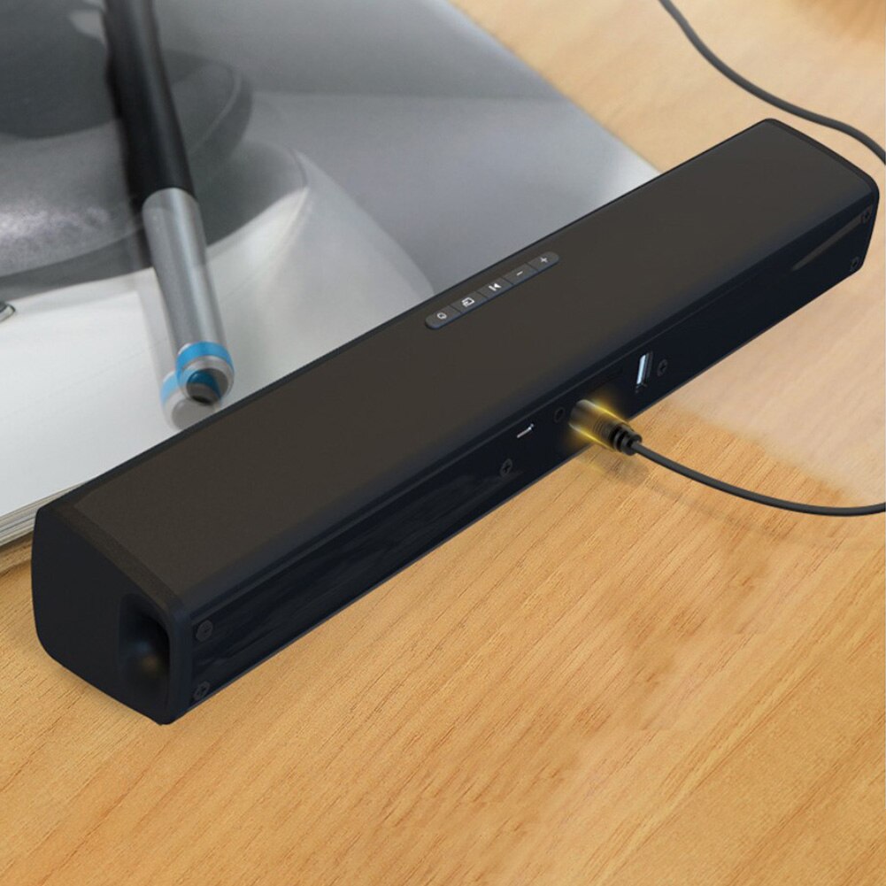 Thuis Retro Muziek Stereo Audio Compact Draadloze Surround Subwoofer Party Sound Bar Bluetooth Speakers Moderne Kolom