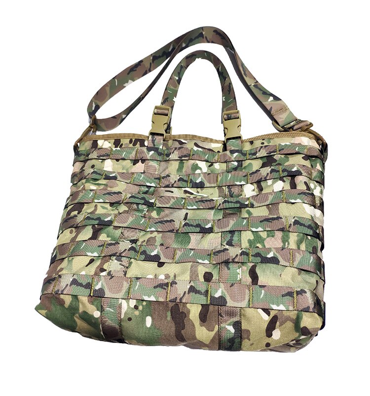 Bolsa de compras de red de para exteriores, bolso de un solo hombro, bolsa de almacenamiento de gran capacidad, tela Cordura DuPont: MC