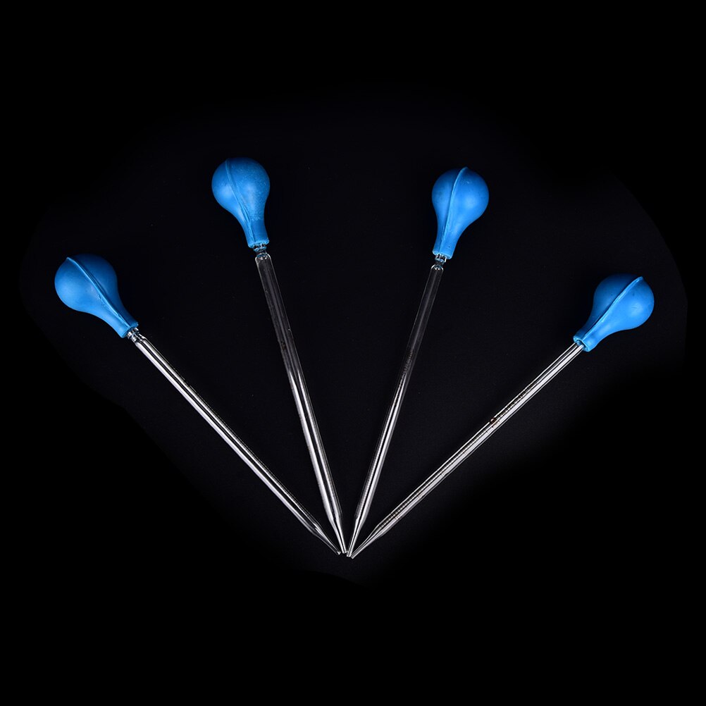 1/2/3/5/10Ml Rubberen Hoofd Dropper Glazen Pipet Lab Druppelaar Pipet Met schaal Lijn Uitstekende Rubberen Hoofd Glazen Pipet