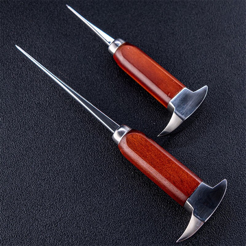 Japanese Ice Hammer Stainless Steel Three Pronged Ice Chipper With Wood Handle Ice Crushers for Cocktail Bartender Bar Tools