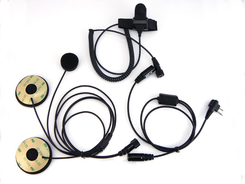 2-Pin Motorrad Full Face Helm Headset für Motorola Walkie Talkie Tragbare Radio CP040 CP140 CP300 CP200 GP300 GP88S CLS1410
