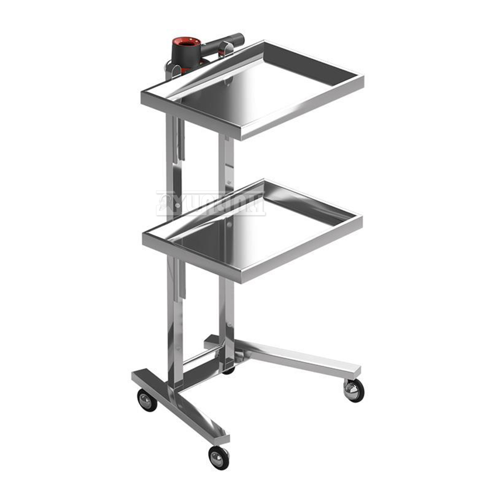 Ss304 Schoonheidssalon Mobiele Kar Opvouwbare Haarwagen Met Wielen Salon Opslag Multifunctionele Trolley Kar Voor Keuken Badkamer Spa