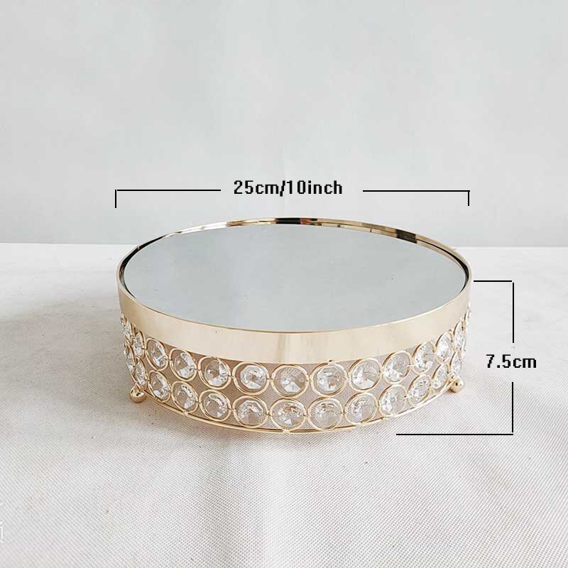 1Pcs Cake Stand Round Cupcake Stands Metal Dessert Display Cake Stands,: 10Inch