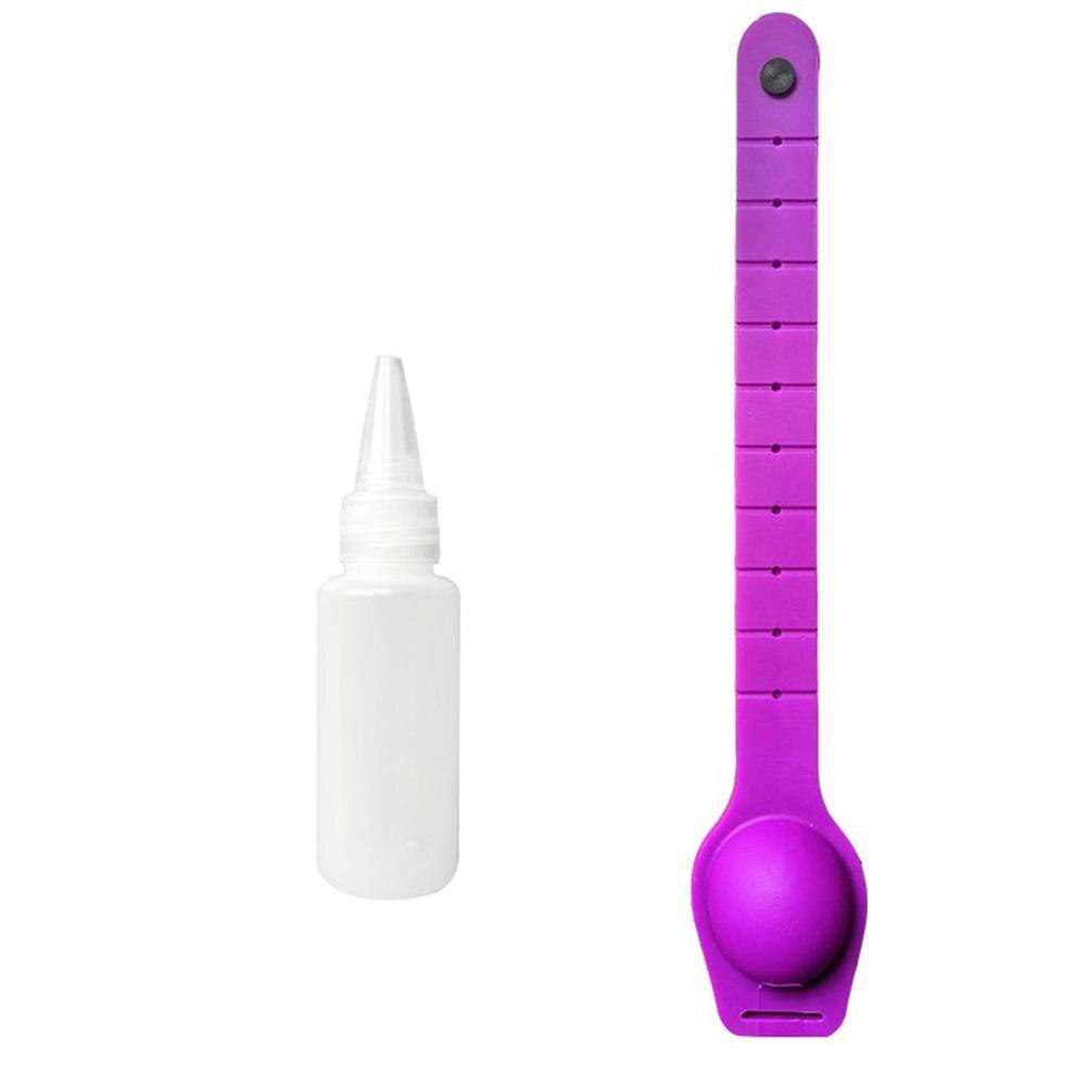 Bracelet en Silicone, bouteille de soin, montre, désinfectant pour les mains, conteneur avec distributeur de désinfectant pour les mains: purple