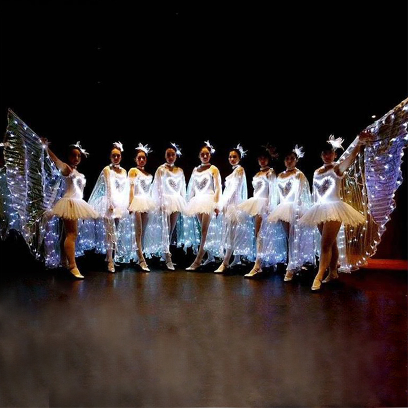 Ailes Led lumières papillon Led ailes Led mariée mariage fou fête de mariage temps fête de mariage Rave accessoires Alas Luces Led
