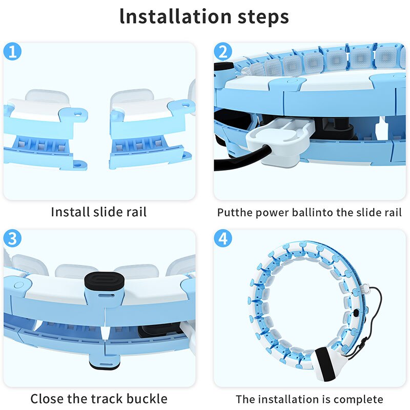 Aro destacável para massagem, equipamento de ginástica para treino em casa, perda de peso, esportivo, exercício abdominal fino