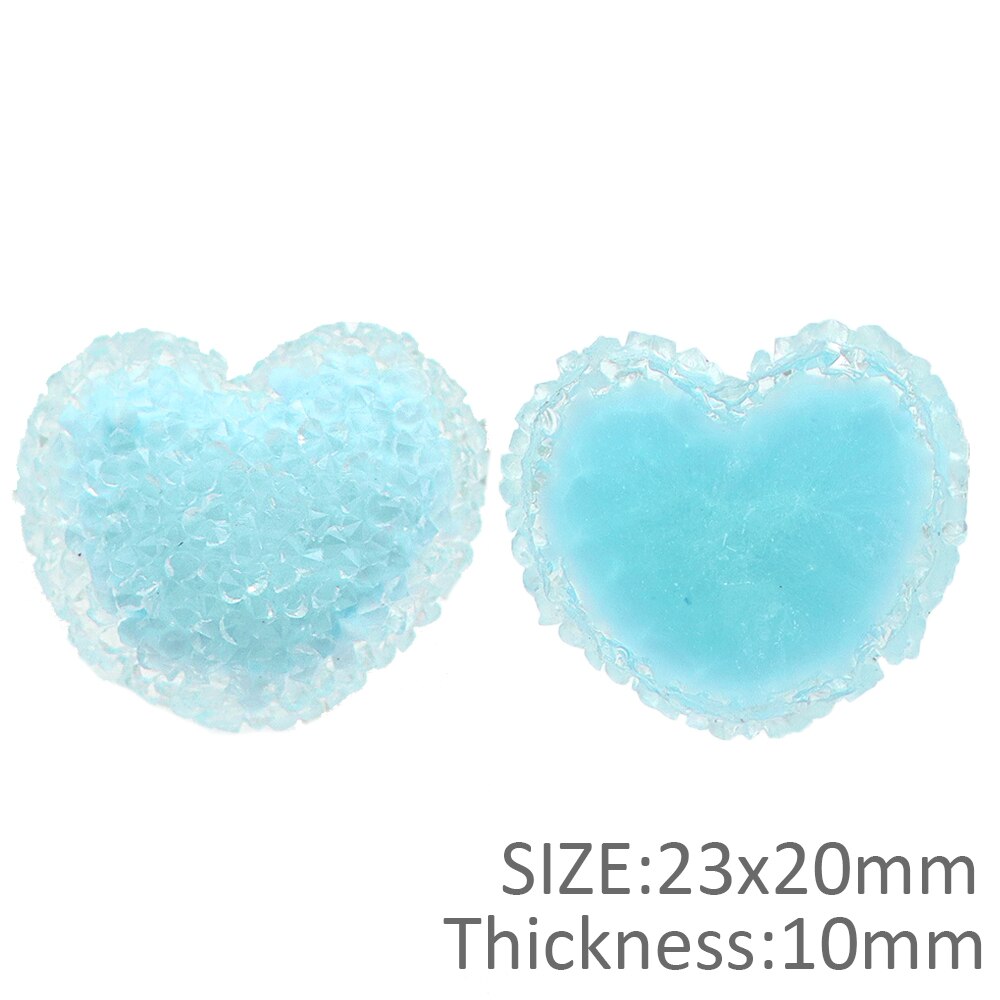 10 pièces coloré amour coeur plein diamant acrylique 3D résine nœud papillon bricolage accessoires Scrapbooking artisanat à la main, 10Yc11339: 1105855004
