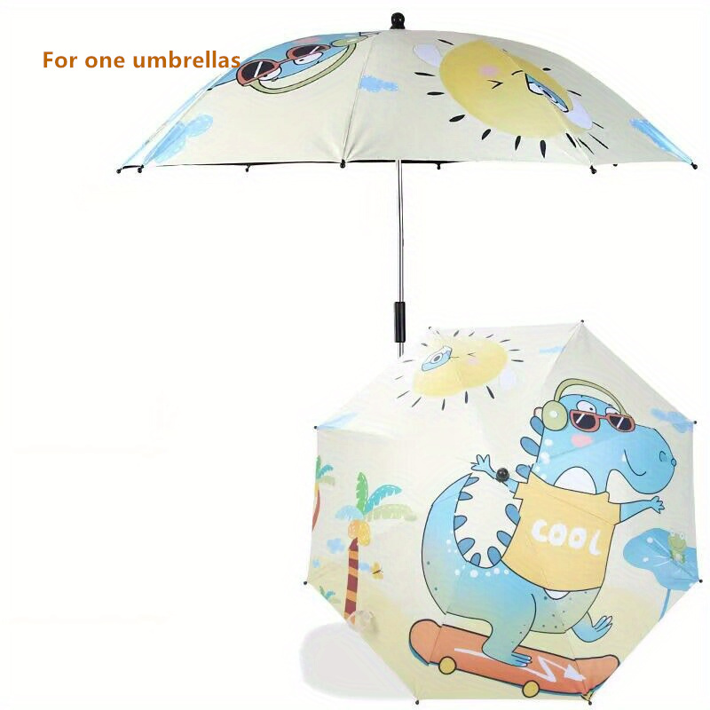 All-Purpose UV Protection Parasol Umbrella with Secure Clamp - Adjustable Sun Shade for Bikes, Trolleys, Wheelchairs, and Outdoo: green