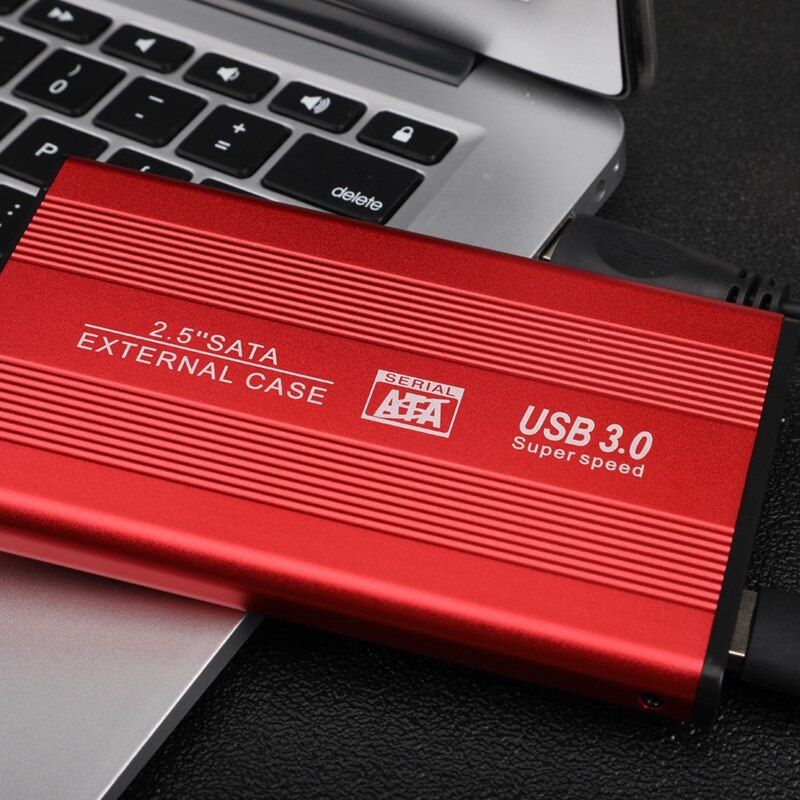 Liga de alumínio portátil 2.5 polegada hdd externo sata para usb 3.0 120gb de armazenamento de alta velocidade disco rígido de estado sólido