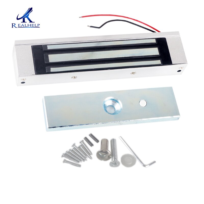 180KG/350LBs Electromagnetic Lock of Access Control System Electric Magnetic Door Lock For Single Door: Surface Install