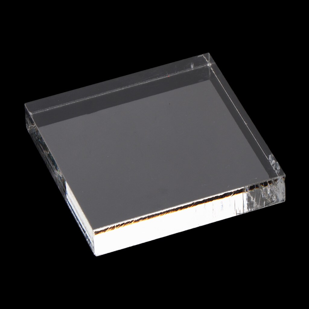 Vierkant acrylblok, transparant stempelblok voor scrapbooking fotoalbum 5 x 5cm