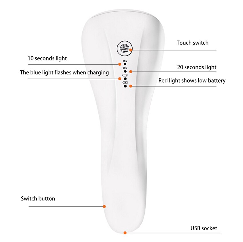 Wimpern Schnell trocknend Licht Schönheit Lampe UV/Led Dual Lichtquelle Wimpern Licht Aufladbare Wimpern Trocknen Gerät Schönheit pflege Werkzeug