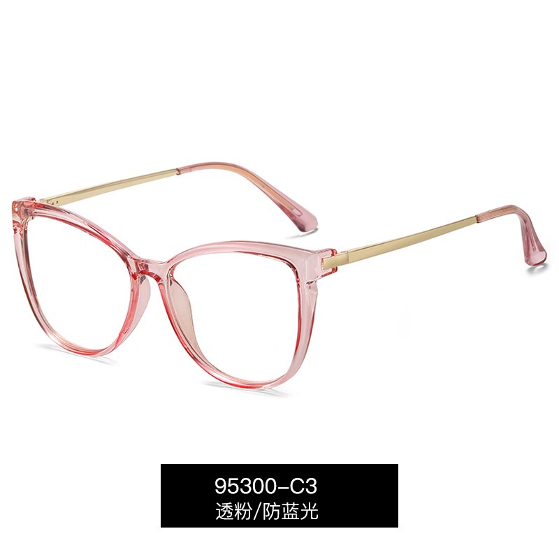 Blue Light Blocking Glasses Frame for Optical Eyewear Prescription UV400 Anti Blue ray Female Women Eyeglasses Spectacles: C3