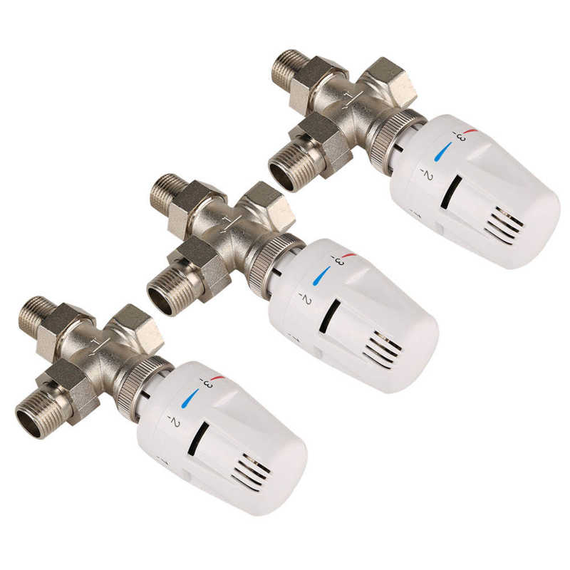 Thermostatic valve 3-way brass automatic thermostatic valve with 1 6 MPa 3-way thermostatic valve for gas non-corrosive water