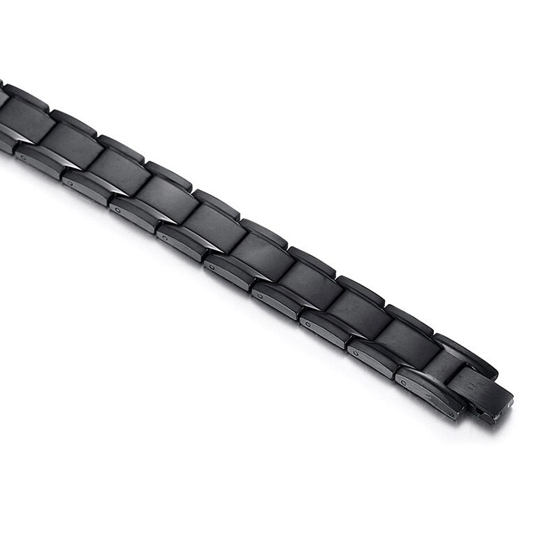 Bracelet de cheville homme noir néodyme Bio aimant magnétique thérapie énergétique bracelets de cheville acier inoxydable bijoux pour soulager la douleur d'arthrite