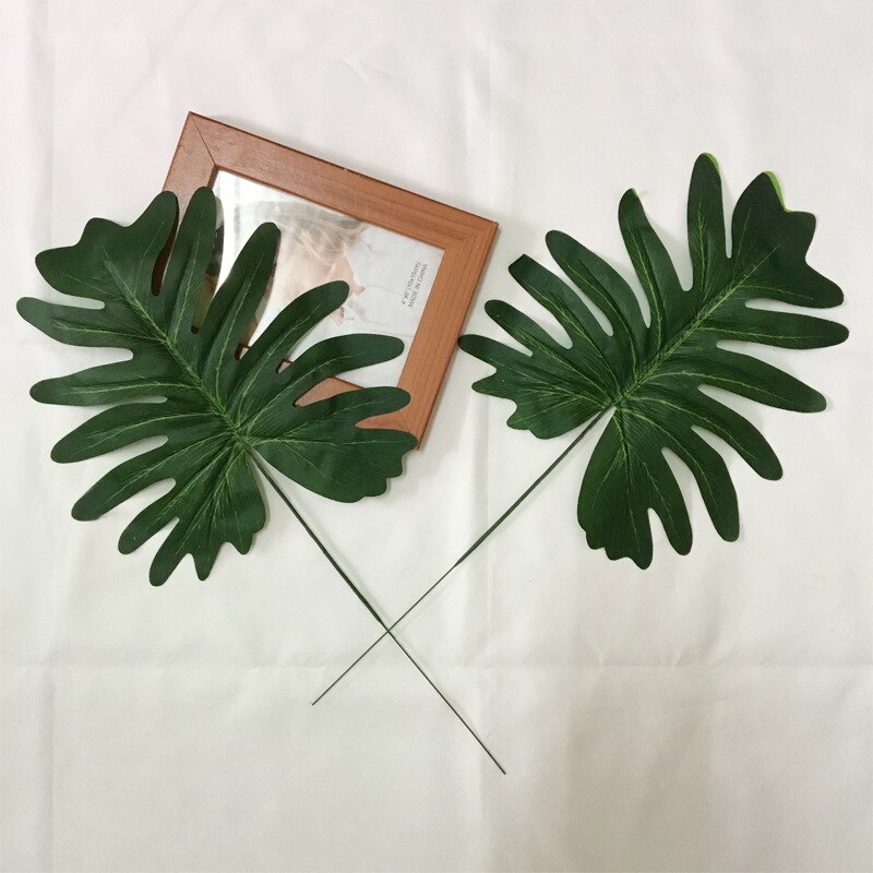 Single piece spring leaf European home decoration flower high simulation plant green plant wall canna leaf 35FP11