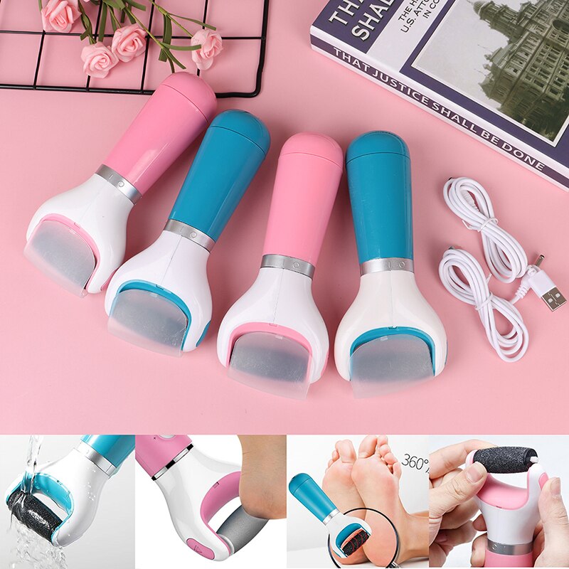 Electric Foot file Care Tool Feet Hard Dead Skin Removal Battery Power Foot USB Exfoliator Heel Callus Remover Pedicure Device