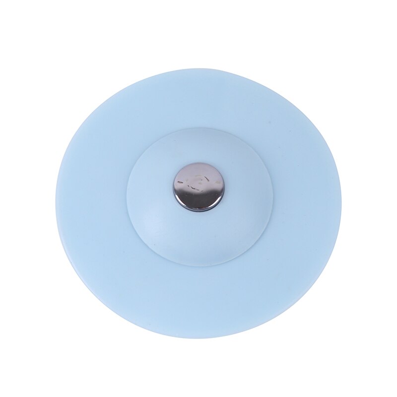 Silicone Floor Drain Hair Stopper Bathtub Plug Bathroom Kitchen Basin Stopper Sink Strainer Basin Water Stopper: blue