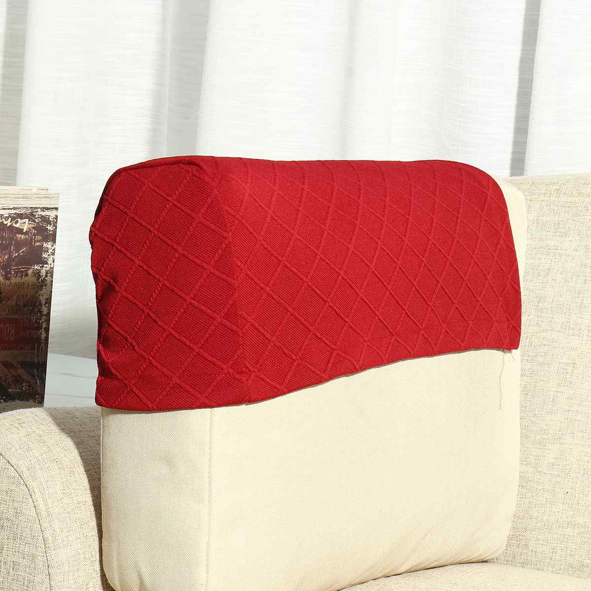 2 uds muebles nuevos reposabrazos cubre sofá fundas para sofá silla brazo protectores Anti-deslizamiento elástico