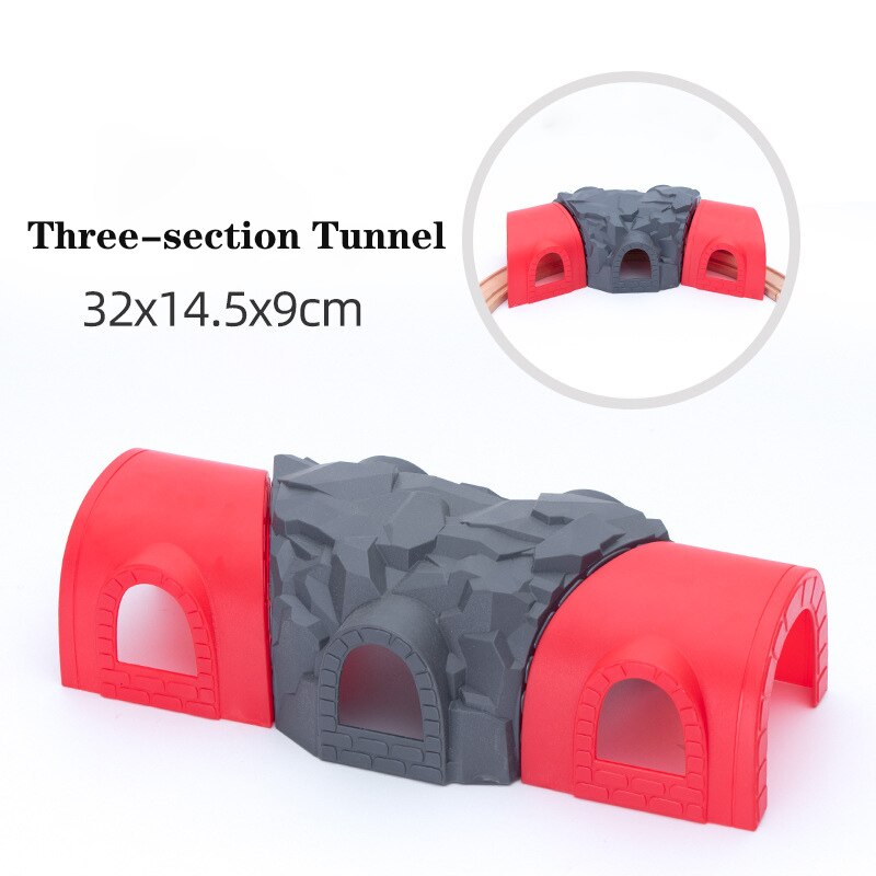 Stazione di parcheggio del Tunnel della grotta degli accessori della pista del treno di legno della ferrovia adatta a tutti i giocattoli educativi della pista di marca per i regali dei bambini: WJ-JM-12-155