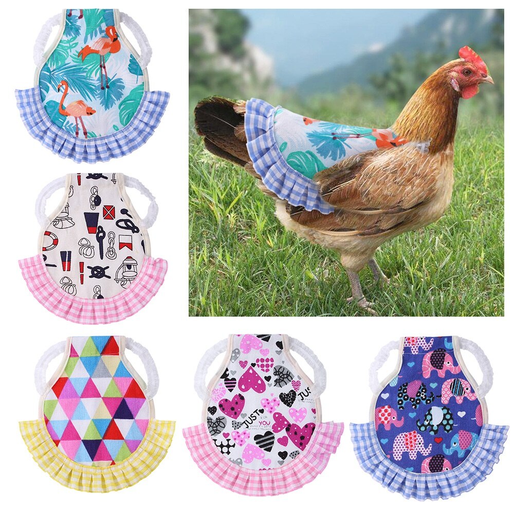 Gilet en dentelle de poulet élastique, 5 Types, tablier de selle, support de Protection en plumes, vêtements pour animaux de compagnie, volaille, poule, canard