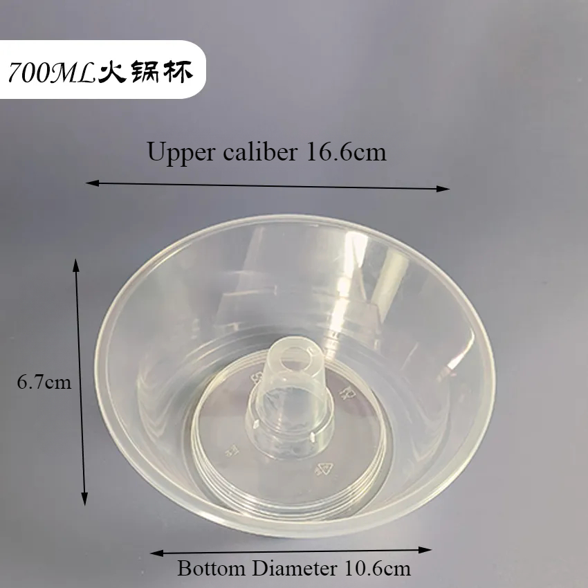 Jednorazowy kubek robić palenia Kubek robić jedzenia Cola Zagęszczający plastikowy kubek robić gorących garnków Zimne napoje Owoce Uchwyt na kubek Miska Kubki na warzywa: czarny