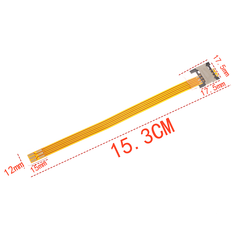 SIM Card Extension Cable 2FF SIM Standard Reverse Extension Cord Mobile Phone Signal Extension Cord