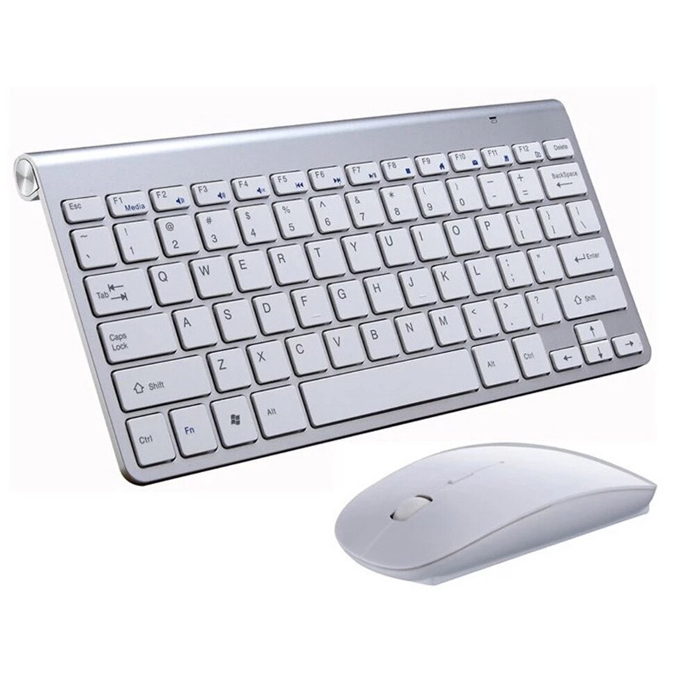 Mini trådlös tangentbord mus set vattentät 2.4g för apple mac pc dator trådlöst tangentbord kontor tyst tyst tangentbord