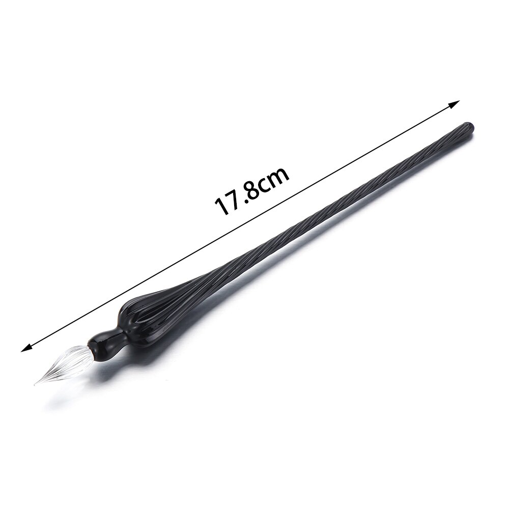 1PC Vintage Glass Dip Dipping Pen Filling Ink Signature Calligraphy Fountain Pen Writing Handmade Art Painting Supplies Tool