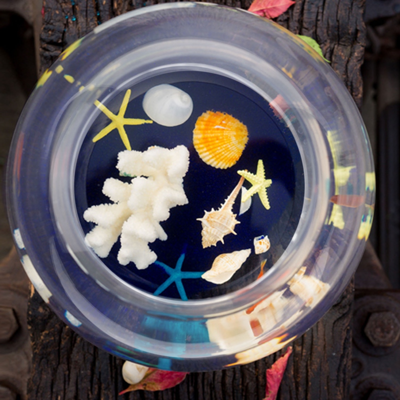 Round Sphere Vase in Transparent Glass Fish Tank