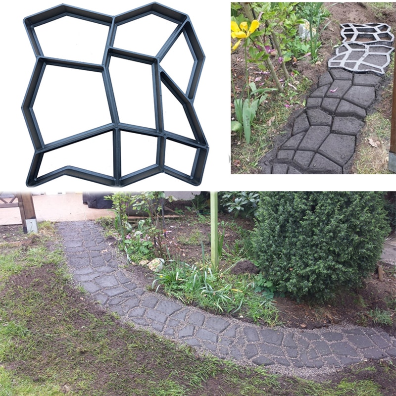 Lopen Maker Beton Path Maker Loopbrug Bestrating Mal Voor Yard Patio Gazon Tuin Belasting Slicer Snijden Pad Mold Maker