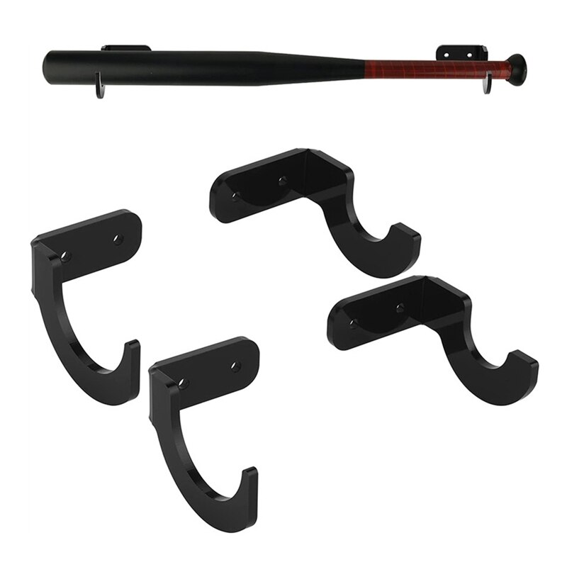 Bate de béisbol de montaje en pared Horizontal-resistente bate de acrílico-se adapta a cualquier bates de béisbol o Softball