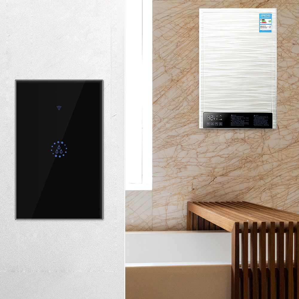 Wifi kjele smart bryter varmtvannsbereder brytere stemme fjernkontroll eu/us plugg berøringspanel timer utendørs arbeid alexa google home