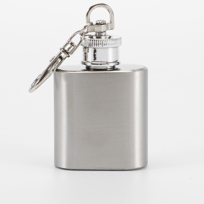 1-10oz Stainless Steel Hip Flask with Funnel Pocket Hip Flask Alcohol Whiskey Hip Flask Screw Cap Portable Drinkware Barware: 1oz  30ml
