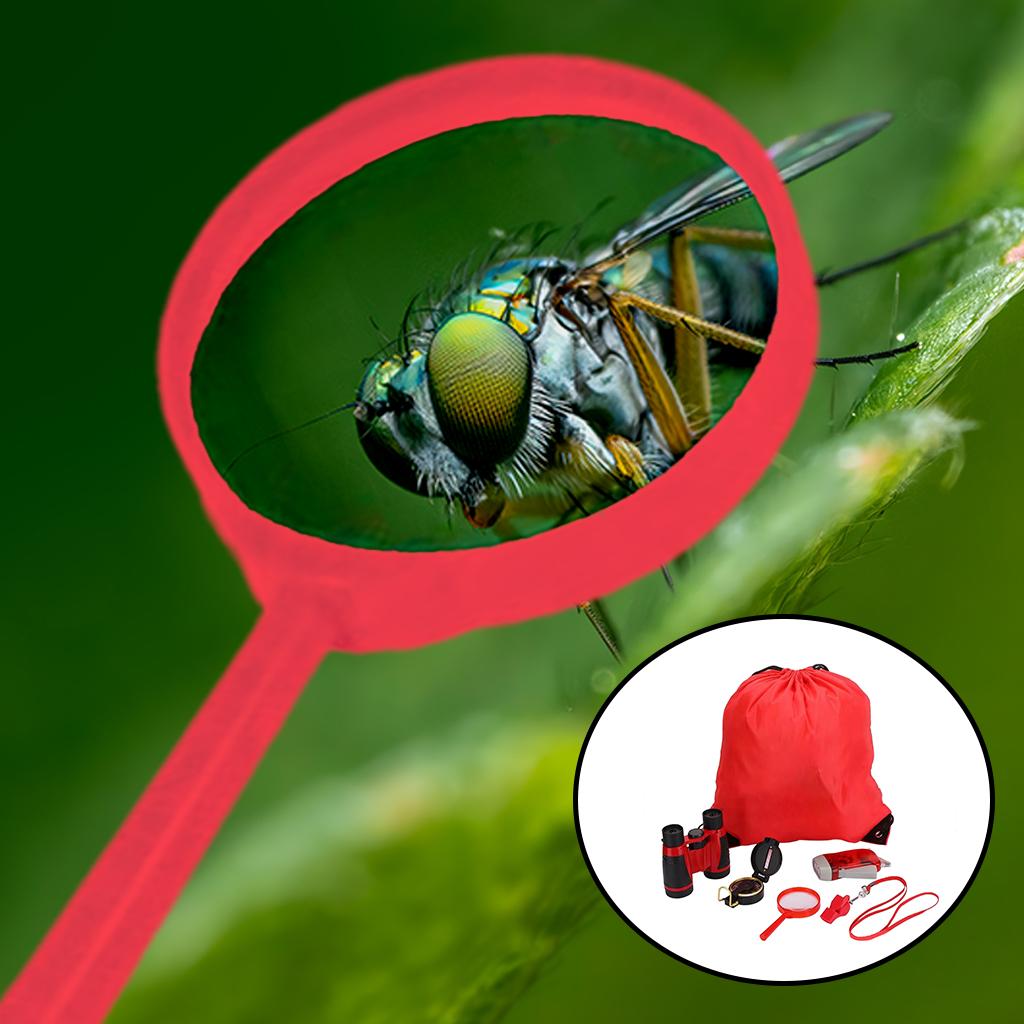 Outdoor Explorer Kit Educational Drawstring Bag Exploration Set for Hiking Children