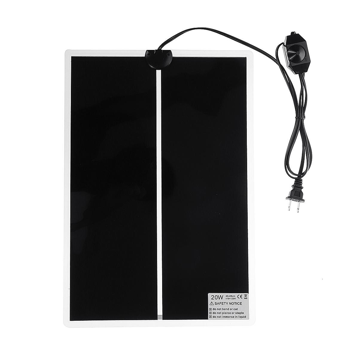 20W Heating Warm Pad Adjustable Temperature Controller Incubator Mat Tools Terrarium Reptiles Heat Mat Climbing Pet: 20W
