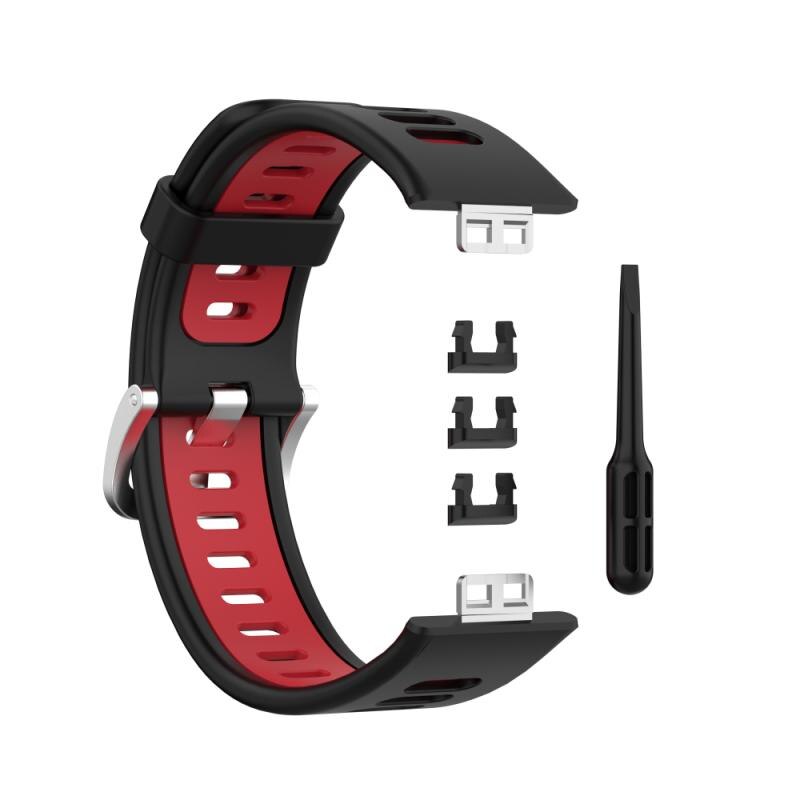 Geeignet für Huawei Uhr Fit Schnalle Silikon Strap Edelstahl Kopf Korn Einfache Feste Farbe Sport Armband Zubehör: 06