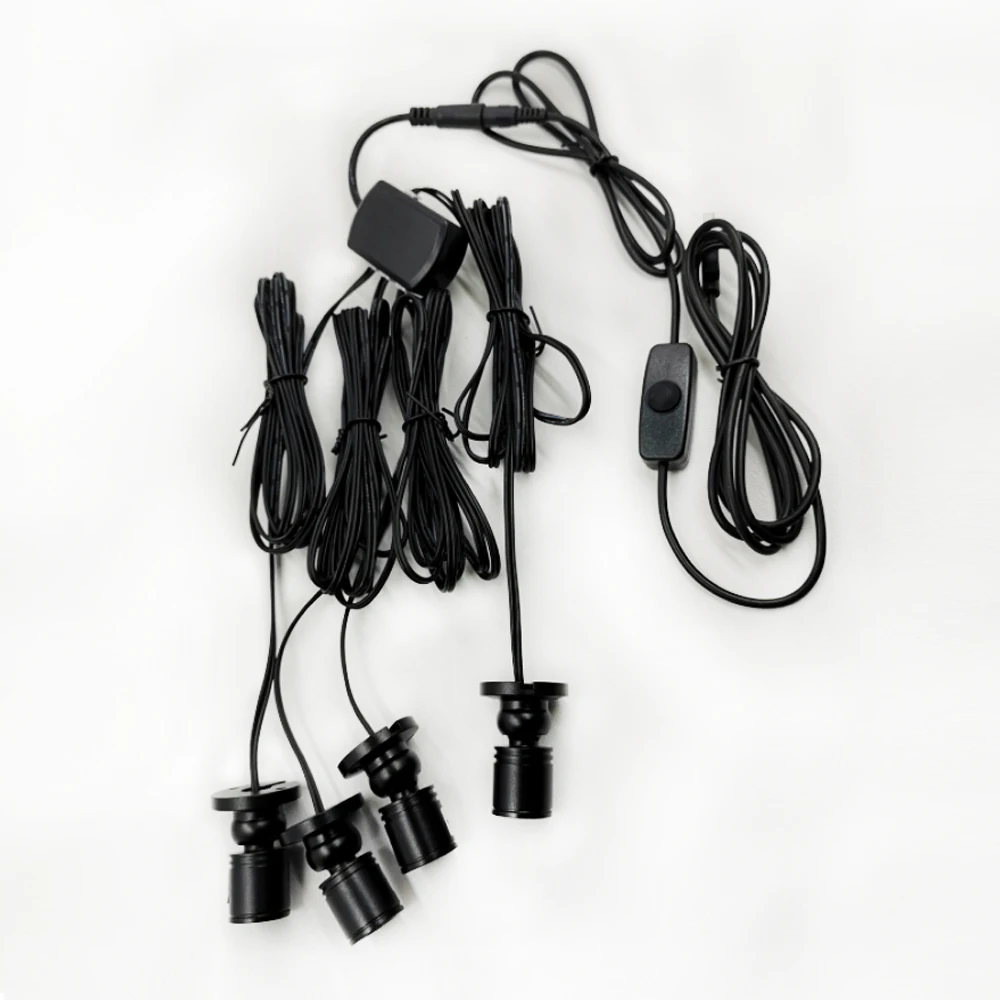 USB 5V Led Spot Light 1W Opbouwkast Showcase Teller Sieraden Lamp Draaibare Hoek Plafond Mini Spotlight