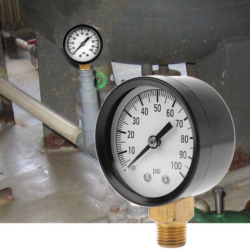 0-100 PSI Luftkompressor Manometer 50 mm Zifferblatt für Luft Wasser Öl