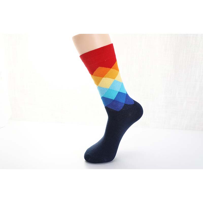 Cycling Socks Compression Outdoor Sports Bicycle Stocking Seamless Knee-High Breathable Socks Running Sock: Style7