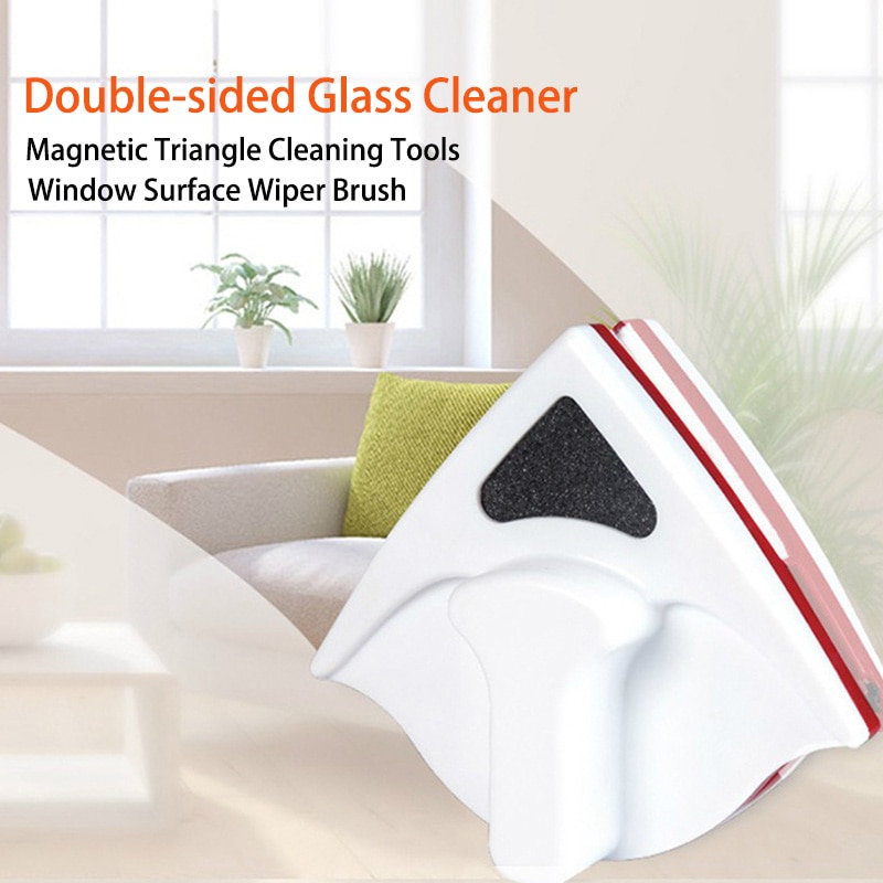 Handheld Double Side Magnetische Vensterglas Reinigingsborstel Voor Wassen Ramen Schoner Glas Oppervlak Borstel Voor Badkamer Keuken