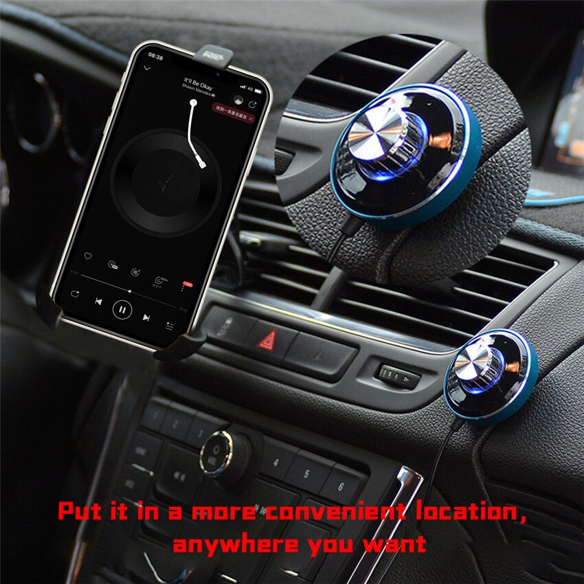 Bluetooth Aux Adapter Draadloze Auto Bluetooth 5.0 Audio-ontvanger 3.5Mm Jack Usb Stereo Handsfree Bellen Auto Op Voor Auto kit Speaker