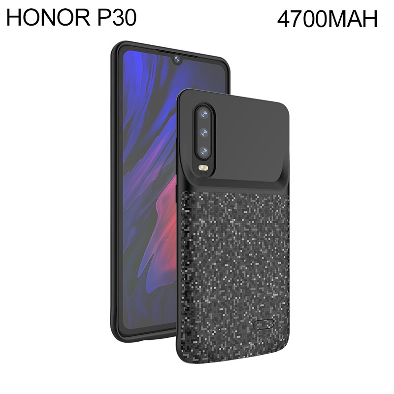 Funda de cargador de batería para Huawei Honor 8 8x9 9x 10lite Mate 20, funda de cargador de Banco de energía ultraligera para Huawei Nova 3 Play P20 P30: for p30