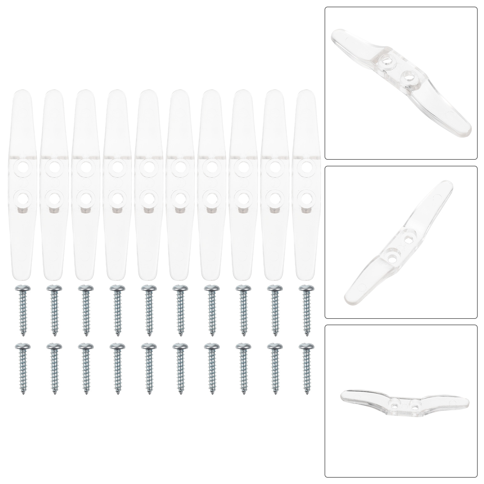 10pcs Blind Cord Safety Cleat Transparent Blind Rope Cleat Window Cord Cleat